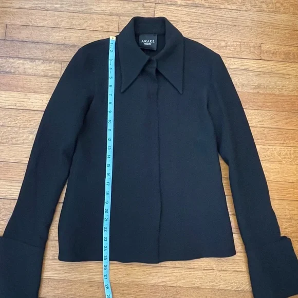 A.W.A.K.E. Mode Structured Shirt Black Size 40 - Picture 6 of 12